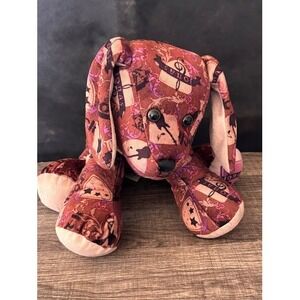 Build A Bear Workshop Stuffed Animal Plush Dog Musical Theme Brown Purple